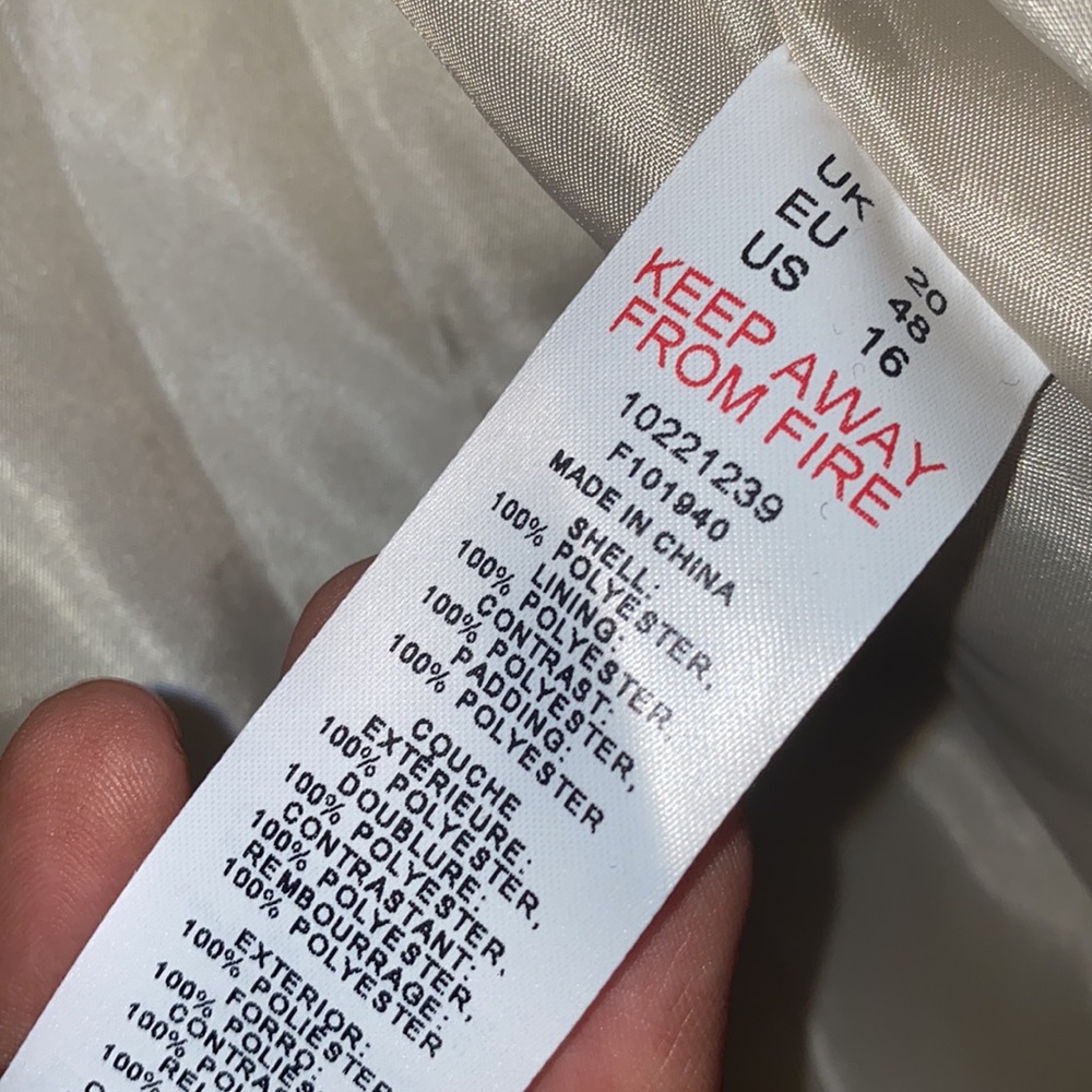 ASOS DESIGN Curve sherpa paneled puffer jacket - Picture 7 of 9